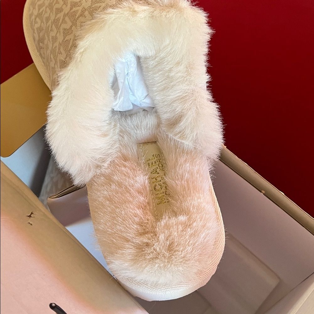 Michael Kors Slippers - Cream and White - Picture 4 of 4